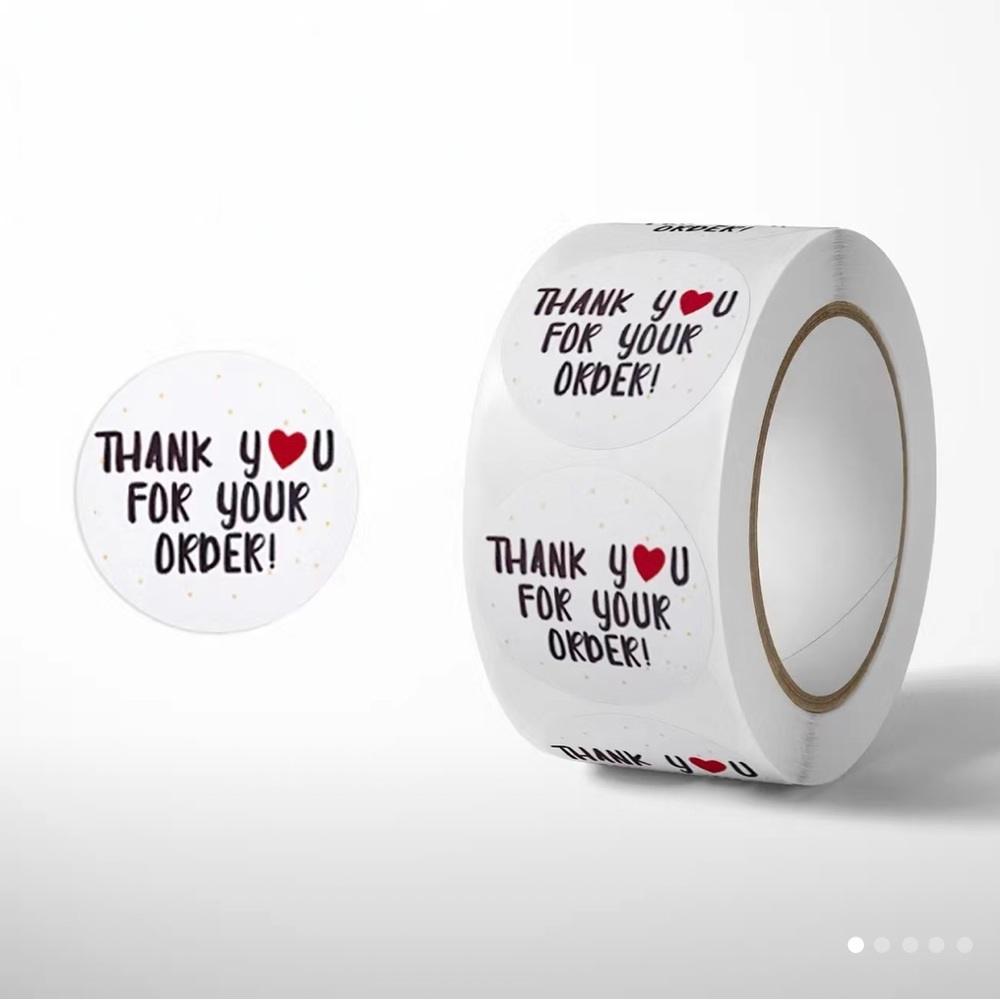 Thank You Stickers 500 piece - Picture 1 of 3